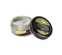 Kaps Leather Shoe Cream - Shoe Care Polish and Colour Conditioner | Refreshes Appearance | For Boots, Handbags, Furniture | Intensive Leather Care and Nourishing 50ml (404 - platinum)