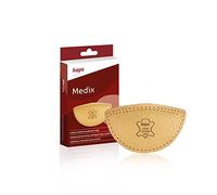 Kaps Longitudinal Arch Support Men Women - Sheep Leather Orthotic Medix Wedge Shoe Insoles Inserts with Moosgummi for Arch Support Pain, 38-40 EUR / L5-7 UK / L7-9 US, Beige