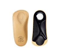 Kaps Orthotic 3/4 Leather Insoles With Longitudinal And Transverse Arch Support, Orthopedic Shoe Inserts For Men And Women, Bolero, 35 EUR / 2 UK / Women, Natural