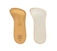 Kaps Orthotic 3/4 Leather Shoe Insoles Inserts For Women, Reduce Discomfort Prevent Forefoot Pain With Metatarsal Arch Support, 41 EUR / 8 UK / Women, Beige