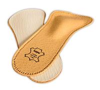 Kaps Orthotic 3/4 Leather Shoe Insoles Inserts For Women, Reduce Discomfort Prevent Forefoot Pain With Metatarsal, 42 EUR / 9 UK / Women, Beige