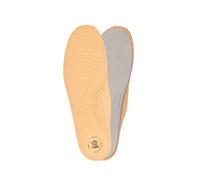 Kaps Orthotic Leather Insoles for Fallen Longitudinal Arch, Shoe Inserts For Flat Feet, For Men and Women, Vegetable Tanned Leather, Natural, 35-36 EUR / 2-3 UK / Women