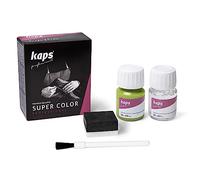 Kaps Dye Super Color + Preparer (25 ml each), Professional Leather Dye for Natural Leather, Faux Leather and Fabric, For Nourishing and Repairing Leather Shoes (132 - Green island)