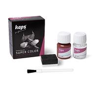 Kaps professional leather colour “Super Color” and “Preparer” for natural leather, synthetic and textile (25 ml each) for the care and repair of leather shoes, assorted colours Braun 110