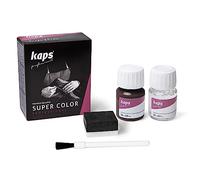 Kaps professional leather colour “Super Color” and “Preparer” for natural leather, synthetic and textile (25 ml each) for the care and repair of leather shoes, assorted colours Dunkelbraun 106