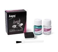 Kaps Dye Super Color + Preparer (25 ml each), Professional Leather Dye for Natural Leather, Faux Leather and Fabric, For Nourishing and Repairing Leather Shoes (165 - Turquoise)