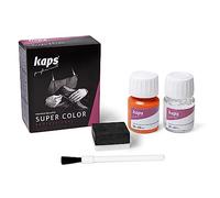 Kaps Dye Super Color + Preparer (25 ml each), Professional Leather Dye for Natural Leather, Faux Leather and Fabric, For Nourishing and Repairing Leather Shoes (128 - Orange)