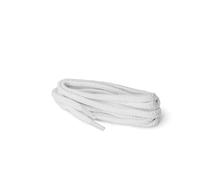 Kaps Round Laces, quality durable 100% cotton shoe laces for casual footwear, made in Europe, 1 pair, many colours and lengths, 100 cm - 39 inch - 5 to 7 eyelet pairs, White