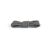 Kaps Round Thick Shoe Laces 5-6mm, 100% Cotton, Replacement for Casual Shoes, School Shoes & Boots, One Pair (120 cm - 47 inch - 6 to 8 eyelet pairs / 84 - dark gray)