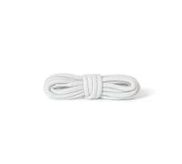 Kaps Round Thick Shoe Laces 5-6mm, 100% Cotton, Replacement for Casual Shoes, School Shoes & Boots, One Pair (120 cm - 47 inch - 6 to 8 eyelet pairs / 01 - white)
