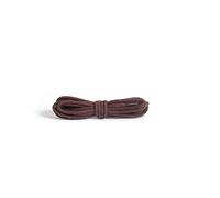 Kaps Round Thin Laces, quality 2mm wide 100% cotton shoe laces for casual and fashion footwear, made in Europe, 1 pair (100 cm - 39 inch - 5 to 7 eyelet pairs / 76 - brown)
