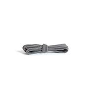 Kaps Round Thin Laces, quality 2mm wide 100% cotton shoe laces for casual and fashion footwear, made in Europe, 1 pair (60 cm - 24 inch - 3 to 4 eyelet pairs / 84 - dark gray)