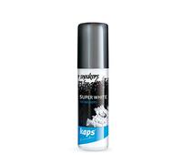 Kaps Shoe Whitener for Trainers - White Trainer Paint for Leather, Canvas and Textile Shoes, Restores White Colour with Built-in Sponge Applicator, 75ml Super White