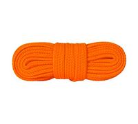 Kaps Sneakers Laces, quality durable shoe laces for casual footwear, made in Europe, 1 pair, many colours and lengths (140 cm - 55 inch - 8 to 10 eyelet pairs - orange fluorescent)