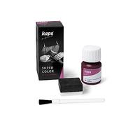 Kaps Super Color, Dye for Natural, Faux Leather and Fabric, Paint for Shoes, Boots and Bags with Sponge and Brush (111 - Bordeaux)