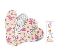 Kaps Sweet Steps, Shoe Insoles Set for Kids with Colorful Temporary Tattoos, 3 Pair Pack, Insole Replacement Set, Soft and Cushioned Support for Walking, Running, and Play (Pink)