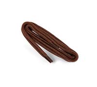 Kaps Thick Waxed Shoelaces - 100% Natural Cotton With Wax Finish | For All Shoe Types | Made in Europe (120 cm - 47 inch - 6 to 8 Eyelet Pairs / 76 - Brown)