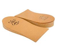 Kaps Topmed Heel Lift Elevator, Orthotic Wedge, Leather Cover - Many Widths & Heights, Supplied to NHS - 2 Pairs (Height 5 mm / 0.2 inch - Size S)