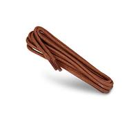 Kaps Waxed Round Shoelaces 100% Natural Cotton Shoelaces | Stylish Shoelaces For Dress and Casual Shoes | Made in Europe (90 cm - 36 inch - 5 to 6 eyelet pairs / 49 - Cognac)
