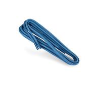 Kaps Waxed Round Shoelaces 100% Natural Cotton Shoelaces | Stylish Shoelaces For Dress and Casual Shoes | Made in Europe (90 cm - 36 inch - 5 to 6 eyelet pairs / 52 - Medium Blue)