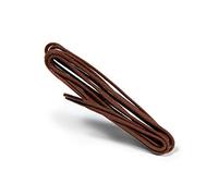 Kaps Waxed Round Thin Laces, 2 mm quality 100% cotton round shoe laces for casual and fashion footwear, made in Europe, 100 cm - 39 inch - 5 to 7 eyelet pairs, 76 - Brown