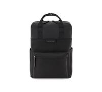 Kapten & Son Bergen All Black Backpack for Men and Women, Minimalist Functional 11L Backpack, for University, School, Office, Vegan and Water-Repellent, 15 Inch Laptop Compartment, all black