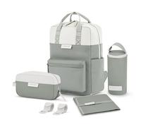 Kapten & Son Bergen changing backpack set 4 pcs. laptop compartment green