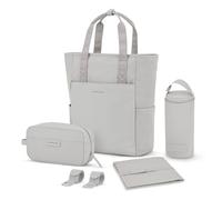 Kapten & Son Lindby changing bag set 4 pcs. laptop compartment gray