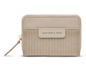 Kapten & Son Purse Bergen Pro Cord Wallet Dusty Sand Light Brown