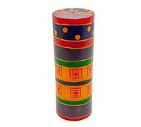 Kapula South African Large Pillar Candle - Hand Painted Decorative Candle - Funky Ethnic Design - 7 x 20cm - Fair Trade