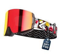 KAPVOE Magnetic Ski Goggles OTG Snowboard Glasses for Men Women K718 | Anti Fog Detachable Lens,Helmet Compatible,1OO% UV Protection for Snowmobile,Snowboarding,Snow Sports