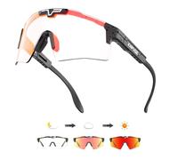 KAPVOE Photochromic Cycling Glasses Men Women Clear Sports Sunglasses Adjustable TR 90 Frame Mountain Bike Sunglasses MTB Bicycle Riding K100