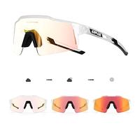 KAPVOE Photochromic Cycling Glasses Men Women Sunglasses MTB Mountain Bike Clear Youth Riding Red Clear 12