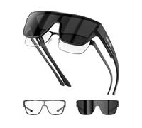 KAPVOE Photochromic Fit Over Glasses Sunglasses for Men Women Oversized Square Sunglasses UV400 Protection TR90 Frame Sports Goggles Cycling Golf Driving
