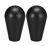 KAQIMI Ellipse Oval Joystick Head Rocker Ball Top Handle Arcade Game D I Y Parts Replacement Black 2Pcs(Black)
