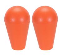 KAQIMI Ellipse Oval Joystick Head Rocker Ball Top Handle Arcade Game D I Y Parts Replacement Black 2Pcs(Orange)