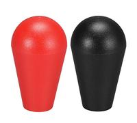 KAQIMI Ellipse Oval Joystick Head Rocker Ball Top Handle Arcade Game D I Y Parts Replacement Red Black 2Pcs