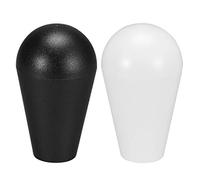 KAQIMI Ellipse Oval Joystick Head Rocker Ball Top Handle Arcade Game D I Y Parts Replacement White Black 2Pcs