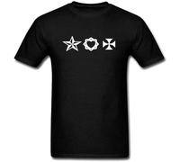 KAQlMAO Simple Minds Graphic Tee Printed T-Shirt Fashion Shirt for Men Black L