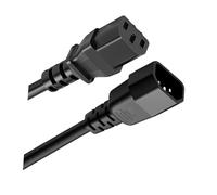 KAQNTUD 18AWG C13-C14 Power Cord Flame Retardant PVC Heavy-Duty Copper Conductors for Servers/Industrial Devices High Current Capacity Power Cord