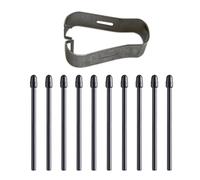 KAQNTUD 50/40/30/20/10pcs Pen Nibs Tips and Clips for Pen 133 Pen Standard Pen Tip Replacement Accessories