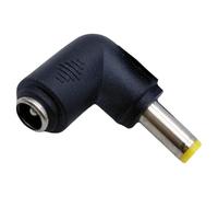 KAQNTUD 90 Degree Laptops Power Adapter Tip Portable DC5521 to DC5525 Connector Adapter Converter for Notebook Computer
