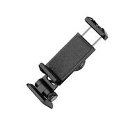 KAQNTUD Adjustable Cell Phones Clip Clamp Holder for Photography Built-in Double Cold Shoe Mount 360 Degree Rotation
