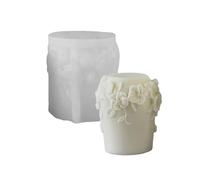 KAQNTUD Easy to Silicone Candle Mold Soap Moulds Vine Flower Shape Resin Project Moulds Silicone Texture for Candle
