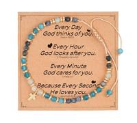 KAQNTUD Modifiable Adherent Jewelry For Women Natural Stone Meet Bangle Elegant Present For Sisters Mommies Children In Faith Gifts For Women In Faith Community