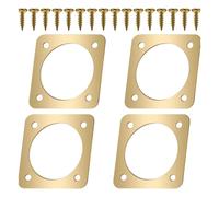 KAQNTUD Pack Of 4 Metal Birdhouse Guards Metal Entrance Protectors For Eastern Bluebird Houses Entrance Defense Wrens And Snake Defense