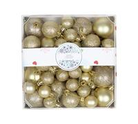 KAQNTUD Shatterproof Christmas Bauble Made of Plastic Sequins Matte Surfaces Easy to Hang Decorative Ornament for the Tree Multicoloured Tree Decoration