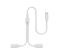 KAQNTUD Solar Powered Security Camera Power Cable Type C Splitter Data Function Outdoor Use Flexible PVC Coating Double Board Solar Camera Charging Cable