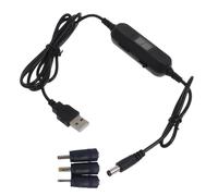 KAQNTUD USB Charging 5V To 1.5V-12V 5.5x2.1mm Step Up Boosters Converters Voltages Power Supply Cable For Toy Games LED Lamp Step Up Voltages Converters