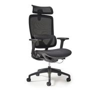 Kara high back exec mesh task chair in black